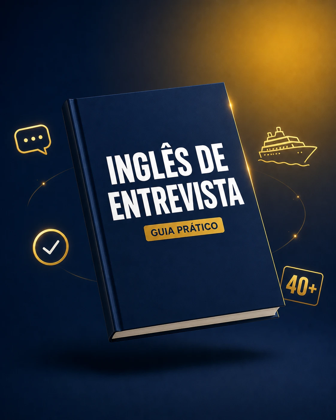 Capa do ebook Inglês de Entrevista, Guia Prático
